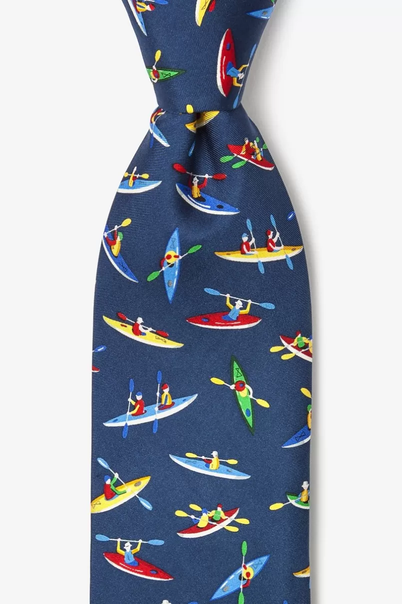 Ties Kayaks Navy Blue Tie Best Sale