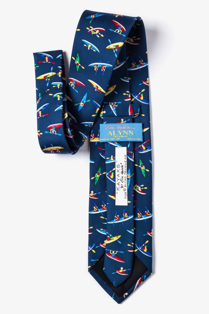 Ties Kayaks Navy Blue Tie Best Sale