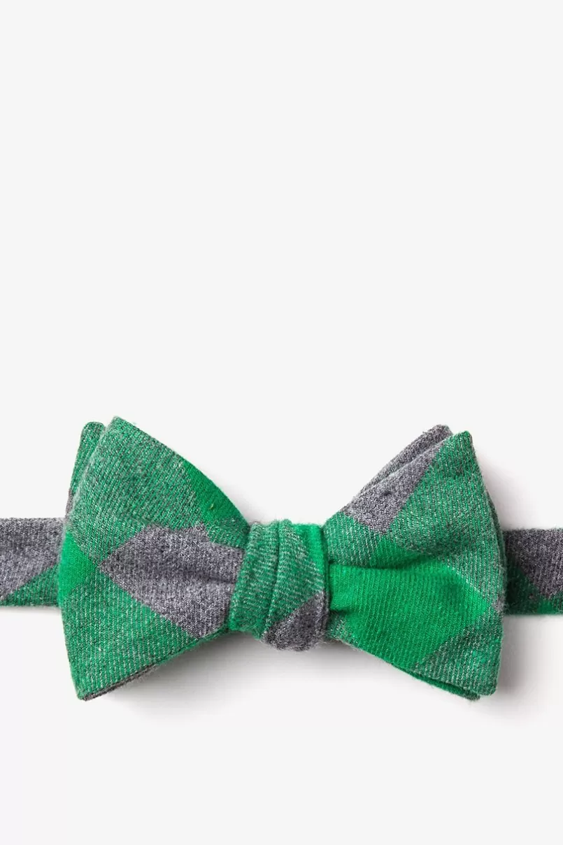 Ties Kent Green Self-Tie Bow Tie Cheap