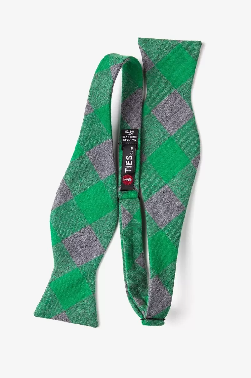 Ties Kent Green Self-Tie Bow Tie Cheap