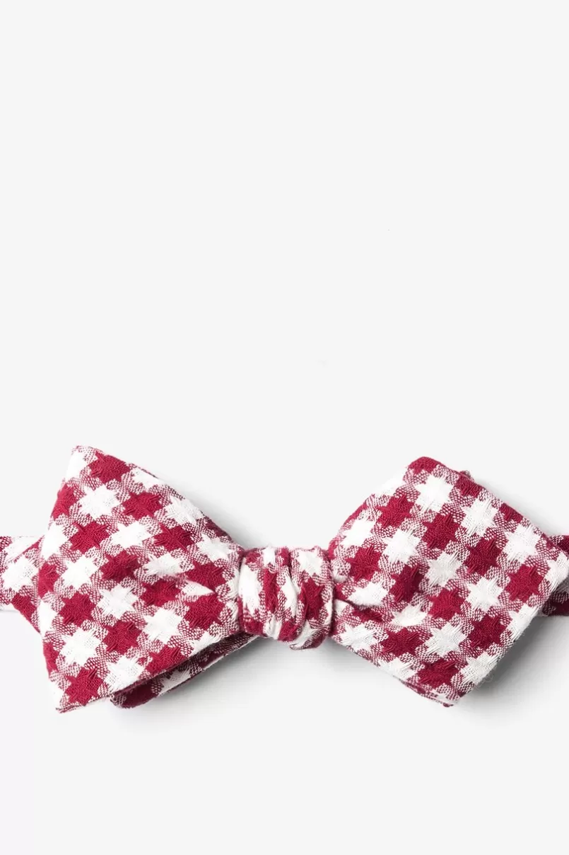 Ties Kingman Diamond Tip Bow Tie Red Cheap