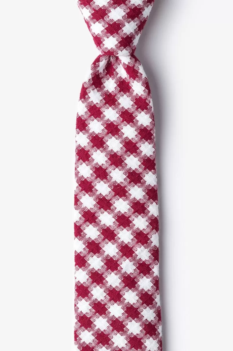 Ties Kingman Red Skinny Tie Discount