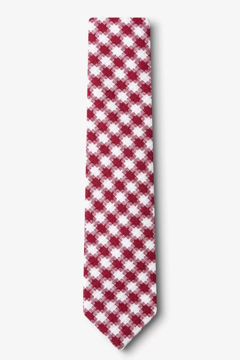 Ties Kingman Red Skinny Tie Discount