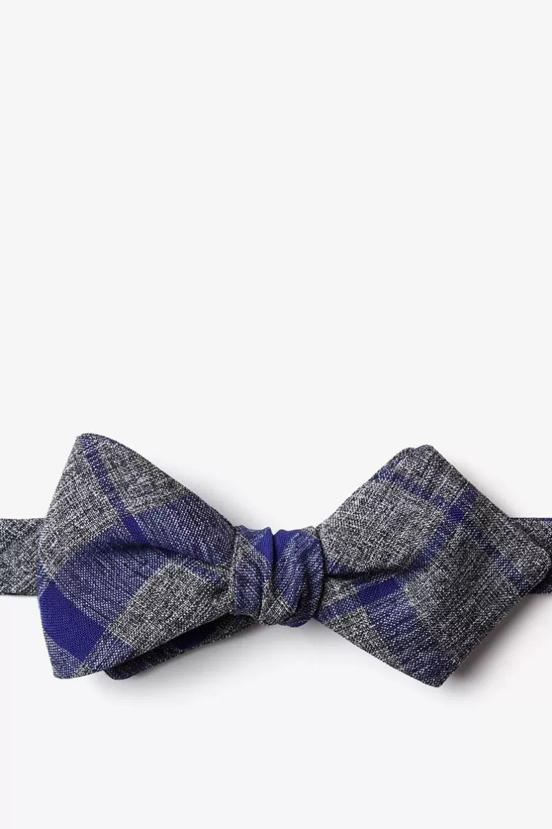 Ties Kirkland Diamond Tip Bow Tie Blue Clearance