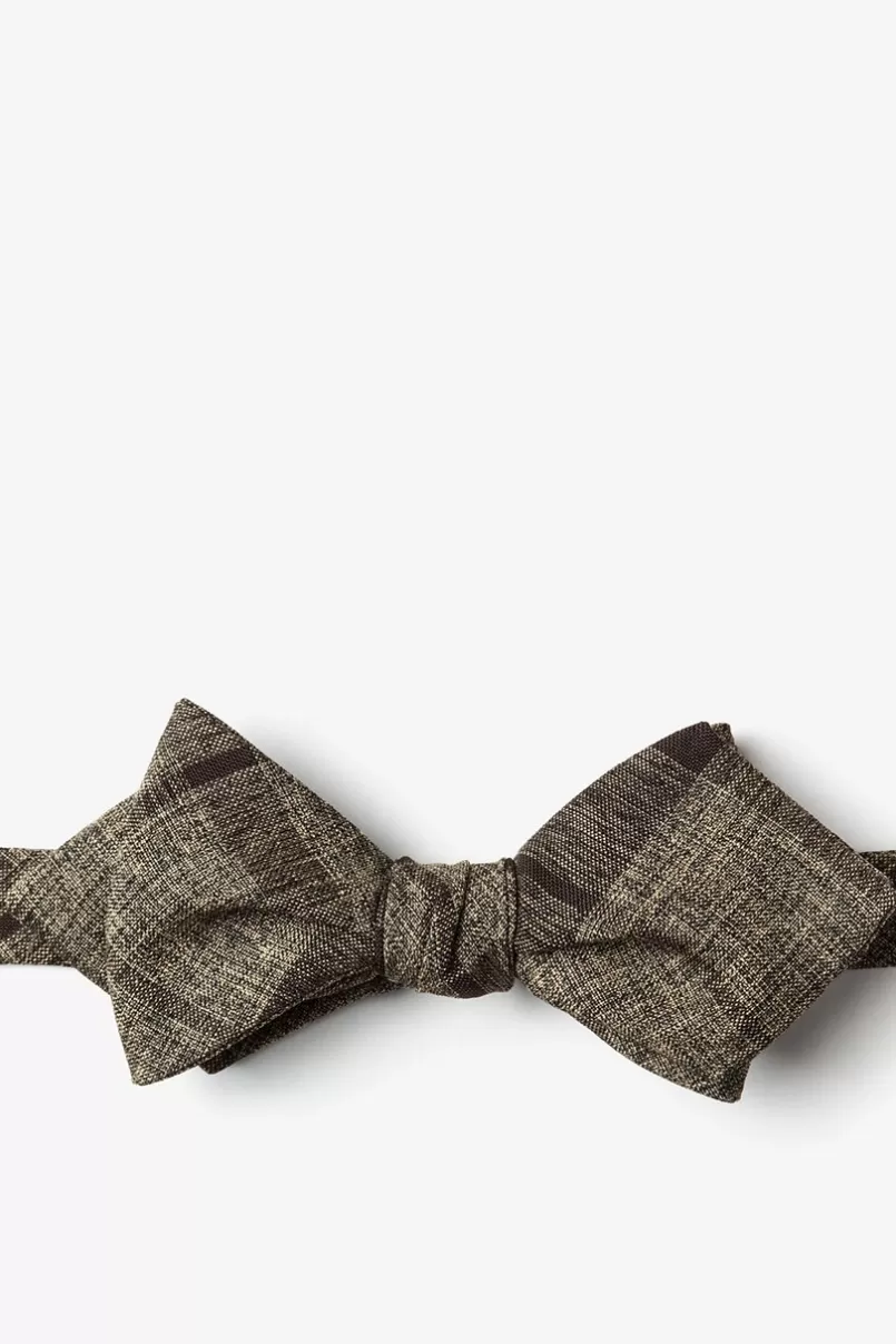 Ties Kirkland Diamond Tip Bow Tie Brown Flash Sale