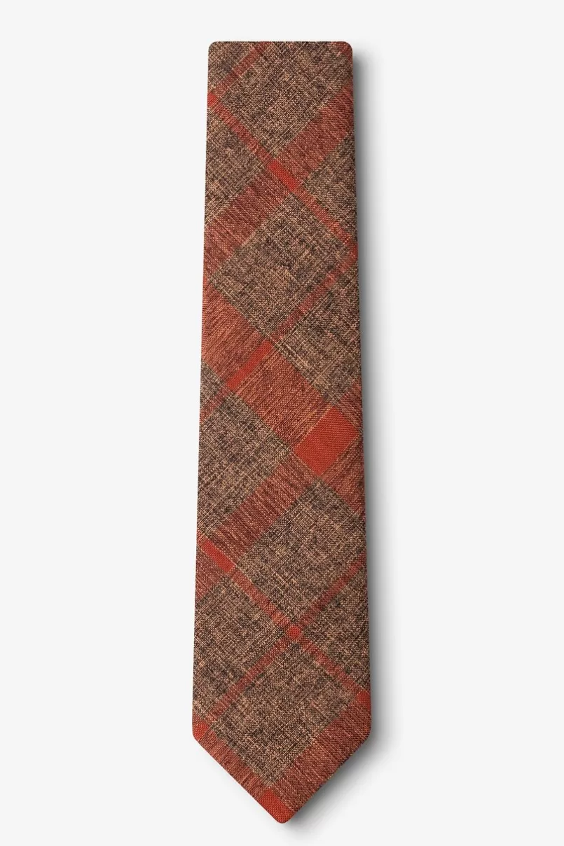 Ties Kirkland Skinny Tie Orange Cheap