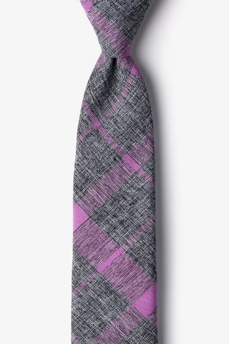 Ties Kirkland Skinny Tie Purple Hot