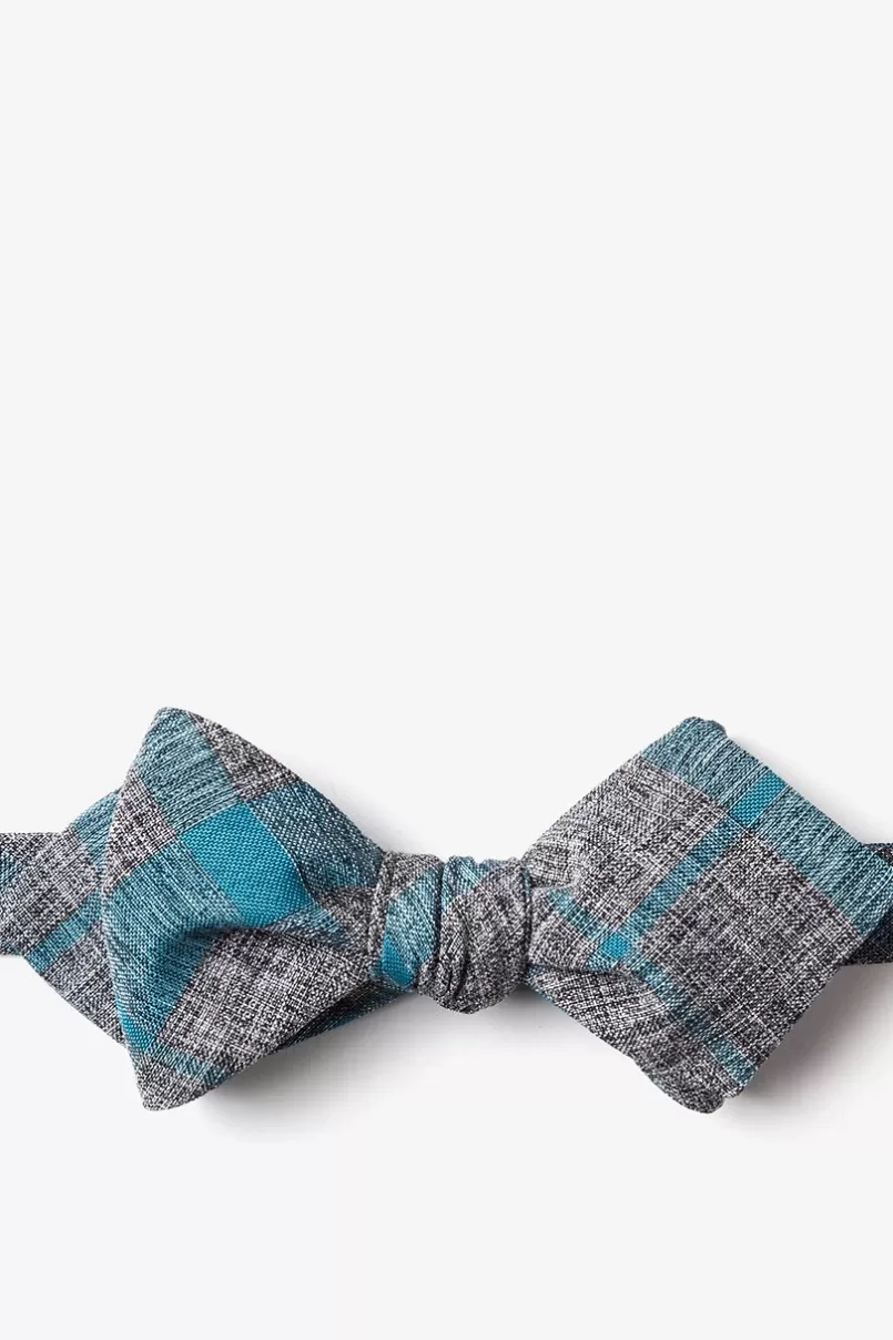 Ties Kirkland Diamond Tip Bow Tie Teal Clearance