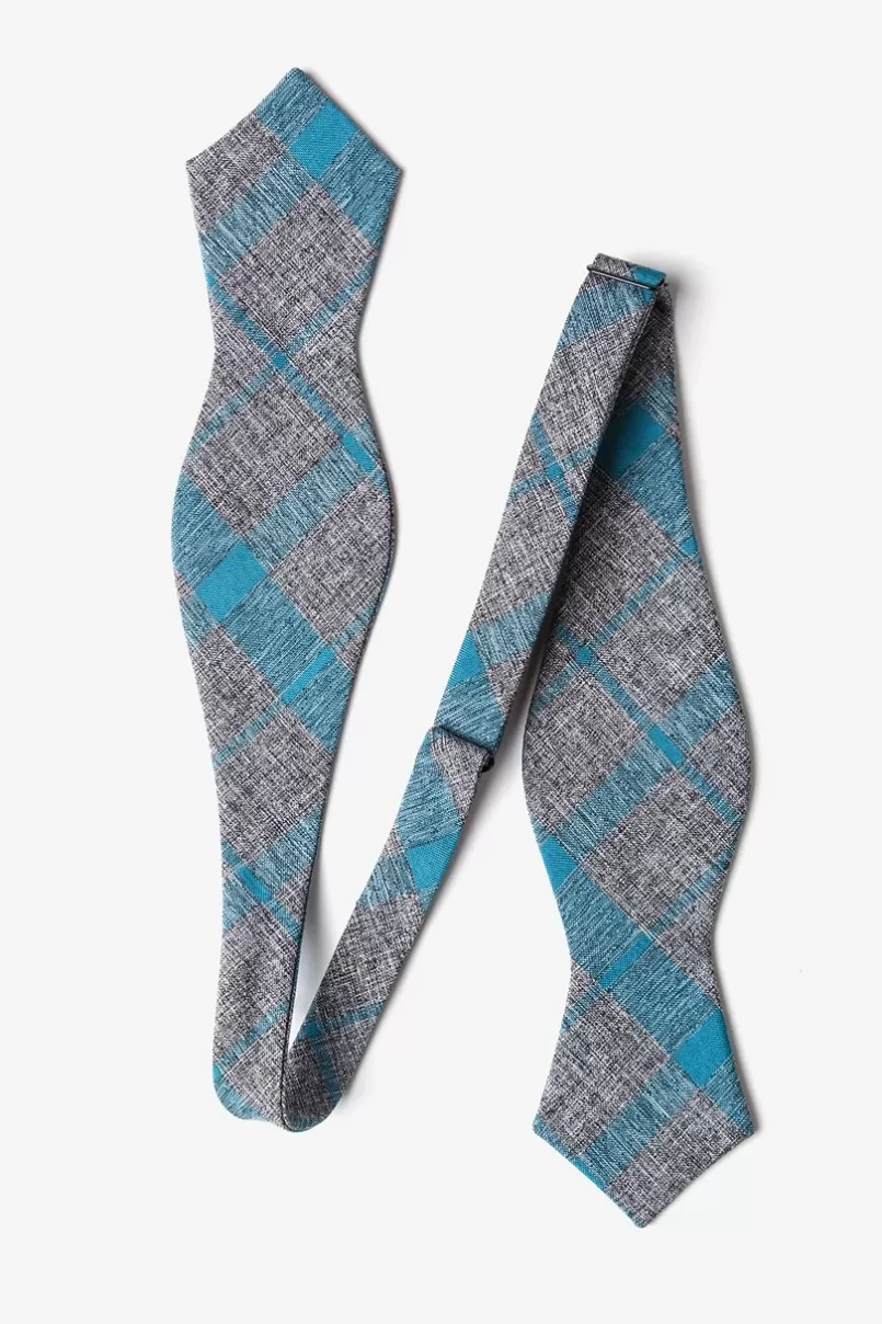 Ties Kirkland Diamond Tip Bow Tie Teal Clearance