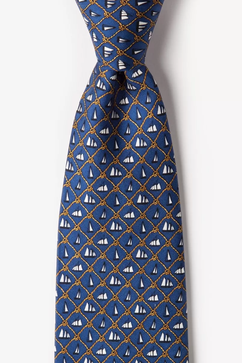 Ties Knot Enough Sailing Navy Blue Tie Online