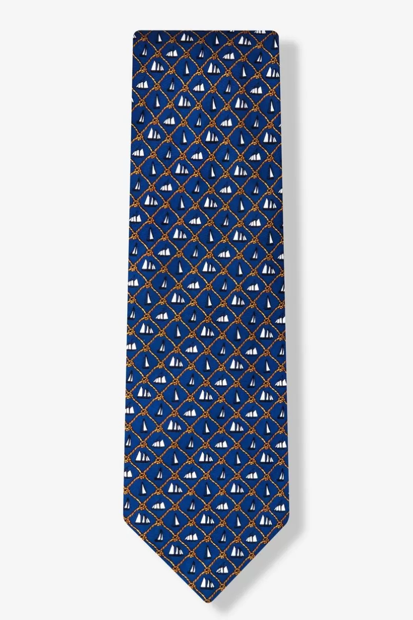 Ties Knot Enough Sailing Navy Blue Tie Online