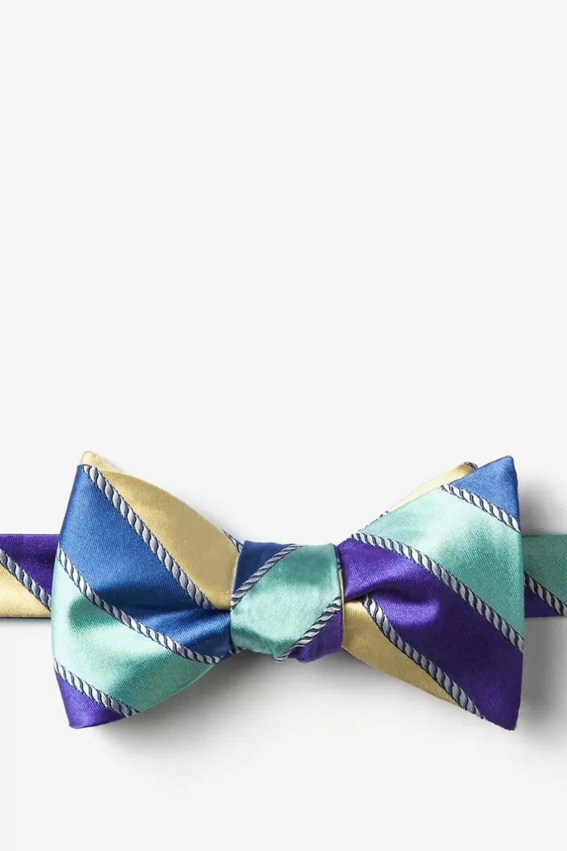 Ties Know the Ropes Blue Self-Tie Bow Tie Best