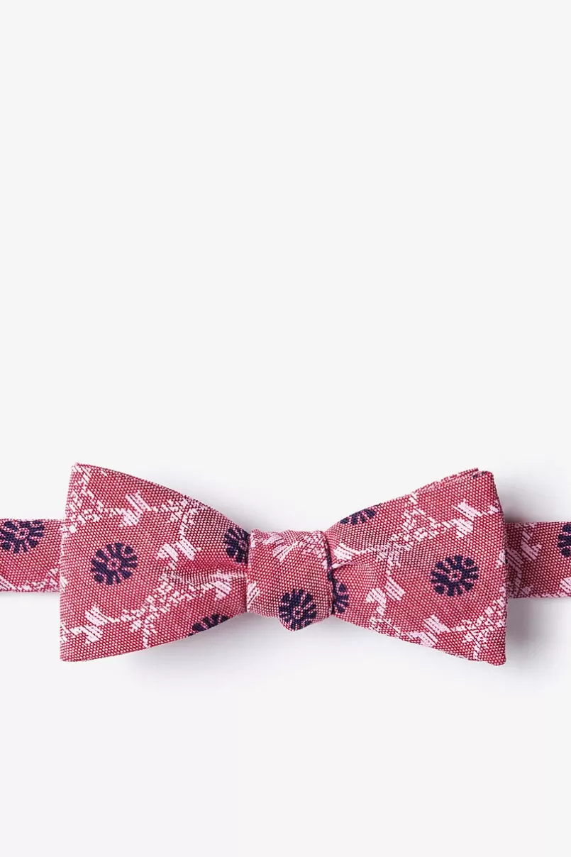 Ties La Grande Red Skinny Bow Tie New