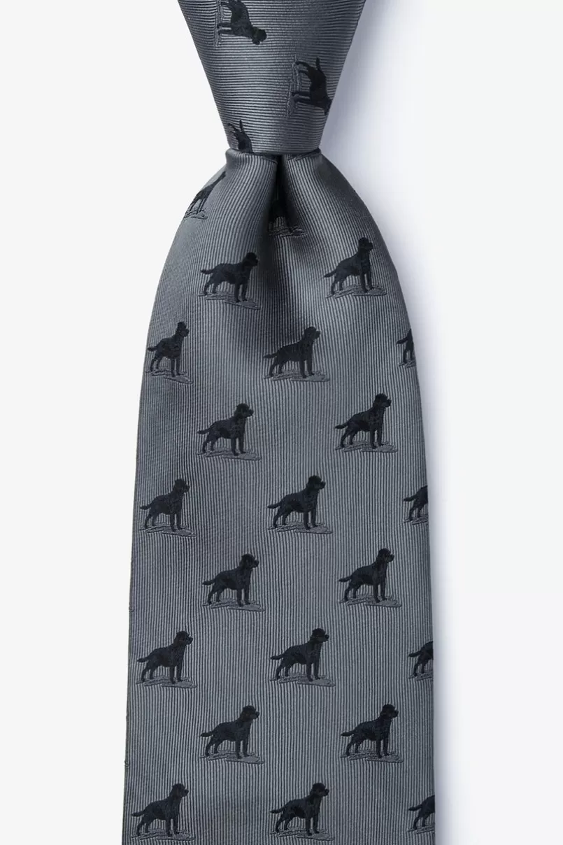 Ties Labrador Charcoal Tie Online