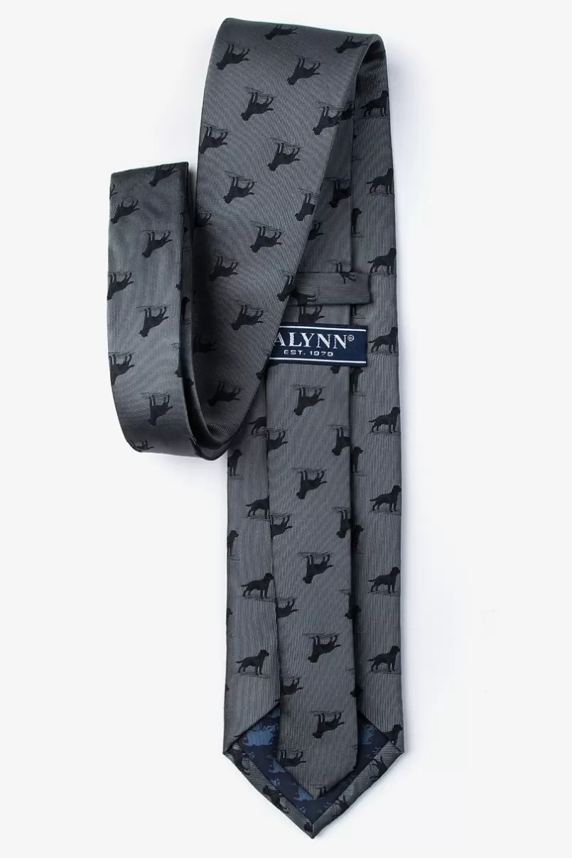 Ties Labrador Charcoal Tie Online