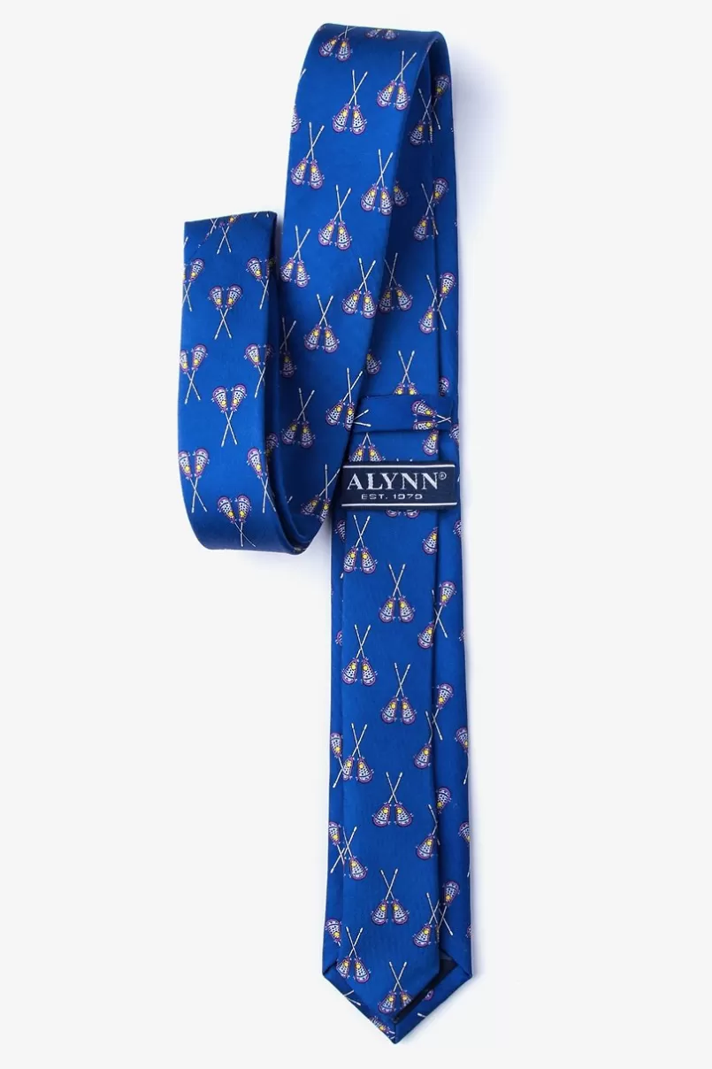 Ties Lacrosse Blue Skinny Tie Best