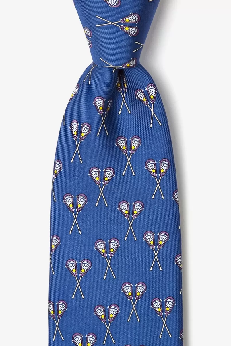 Ties Lacrosse Blue Tie Fashion