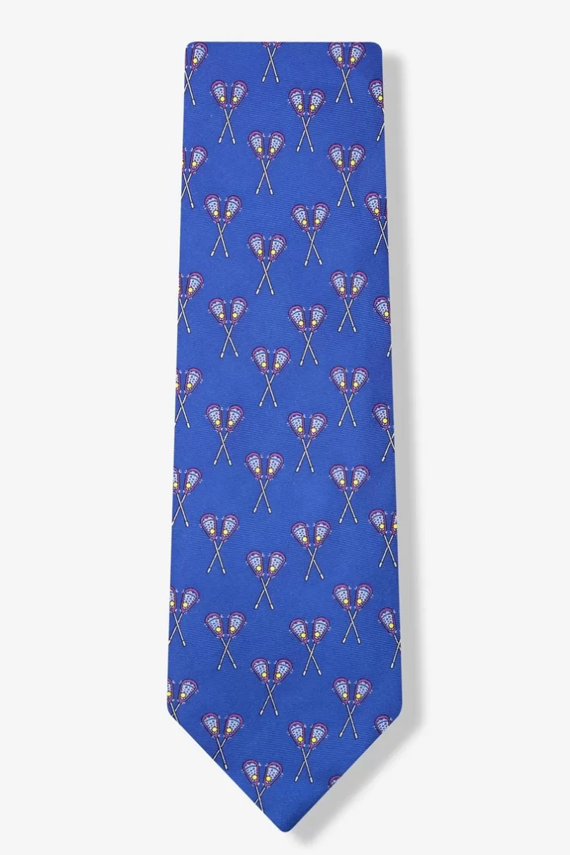 Ties Lacrosse Blue Tie Fashion