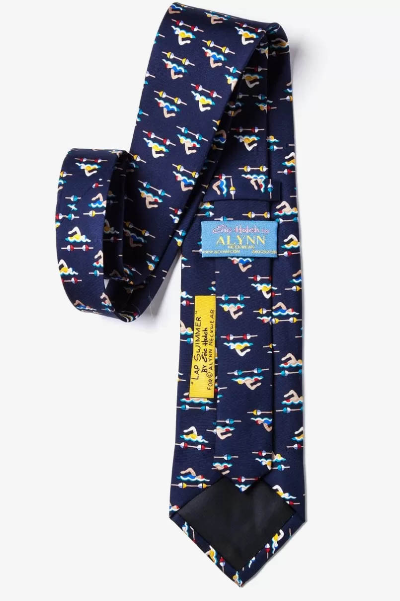 Ties Lap Swimmer Navy Blue Tie Cheap