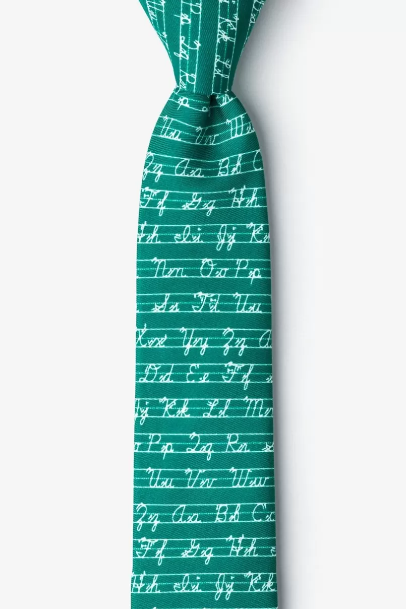 Ties Learning Cursive Hunter Green Skinny Tie HunterGreen Cheap