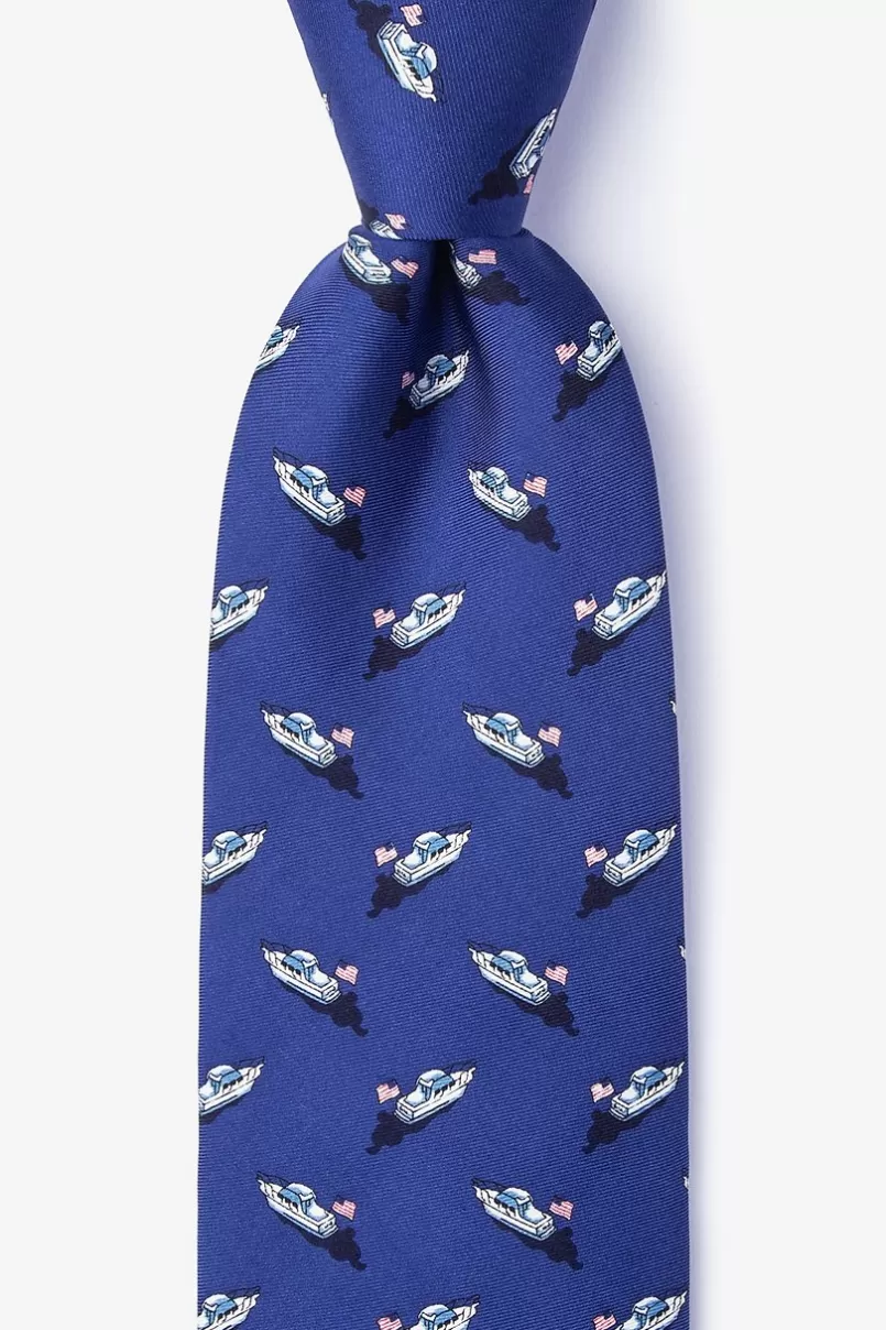 Ties Let Sea-dom Ring Navy Blue Tie Fashion