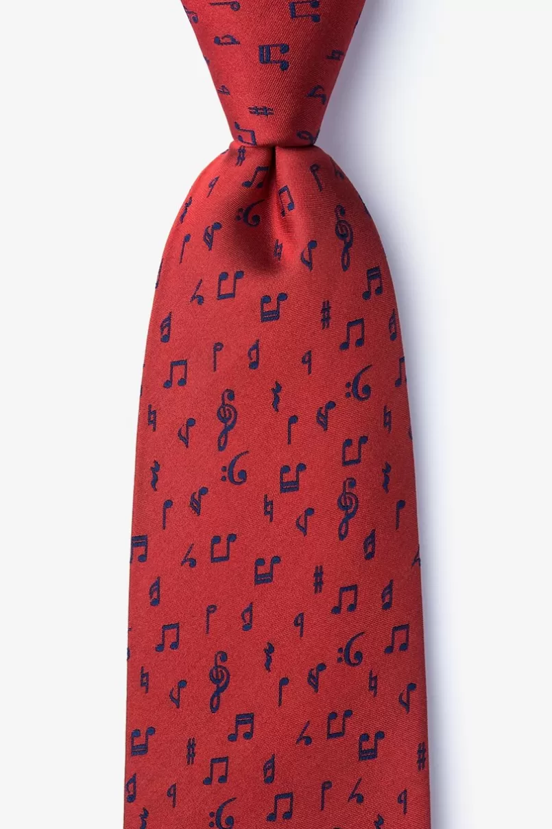 Ties Let's compare Notes Tie Red Shop