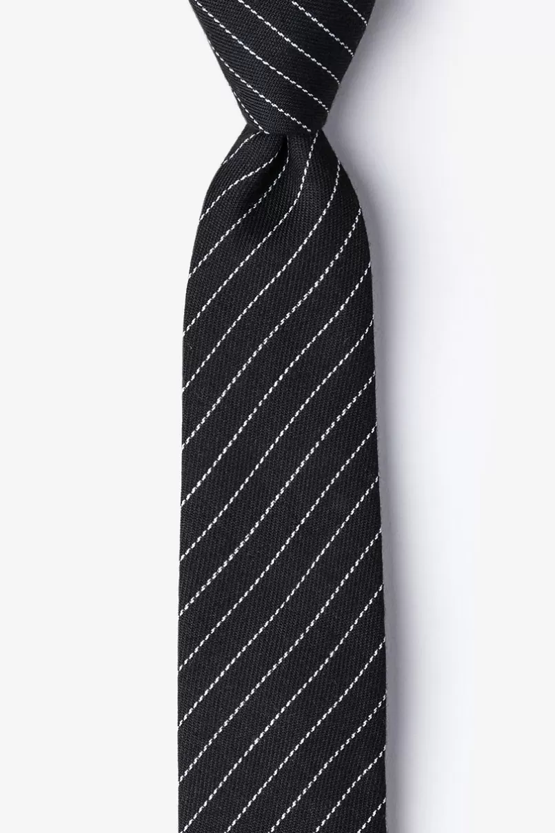 Ties Lewisville Black Skinny Tie Best Sale