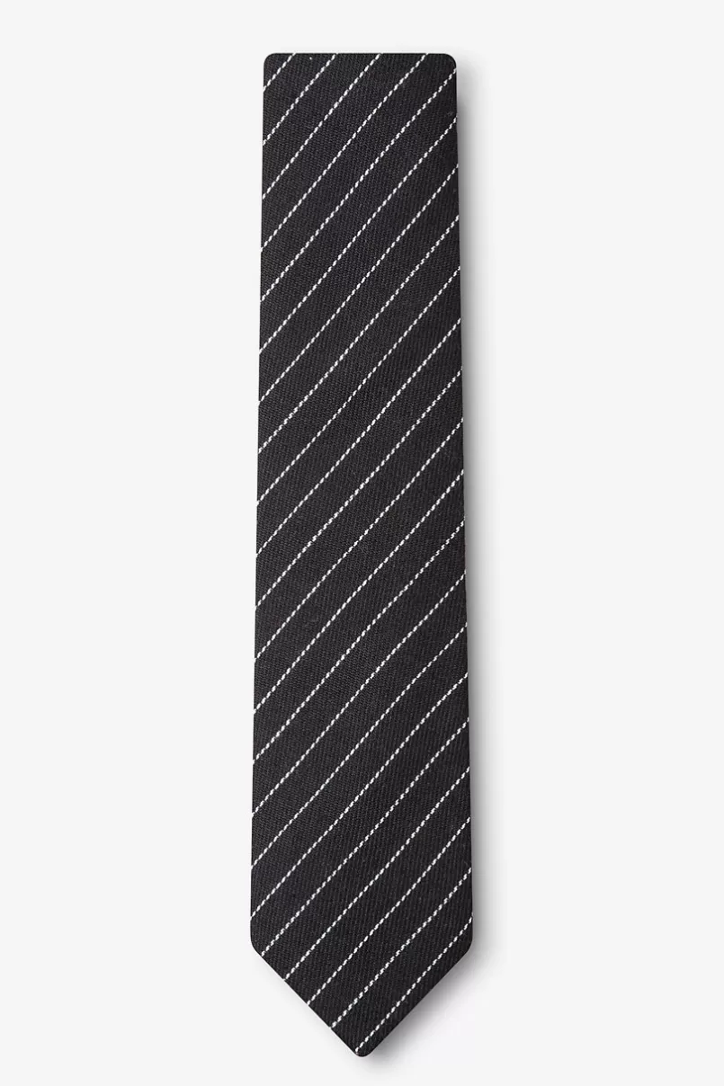 Ties Lewisville Black Skinny Tie Best Sale