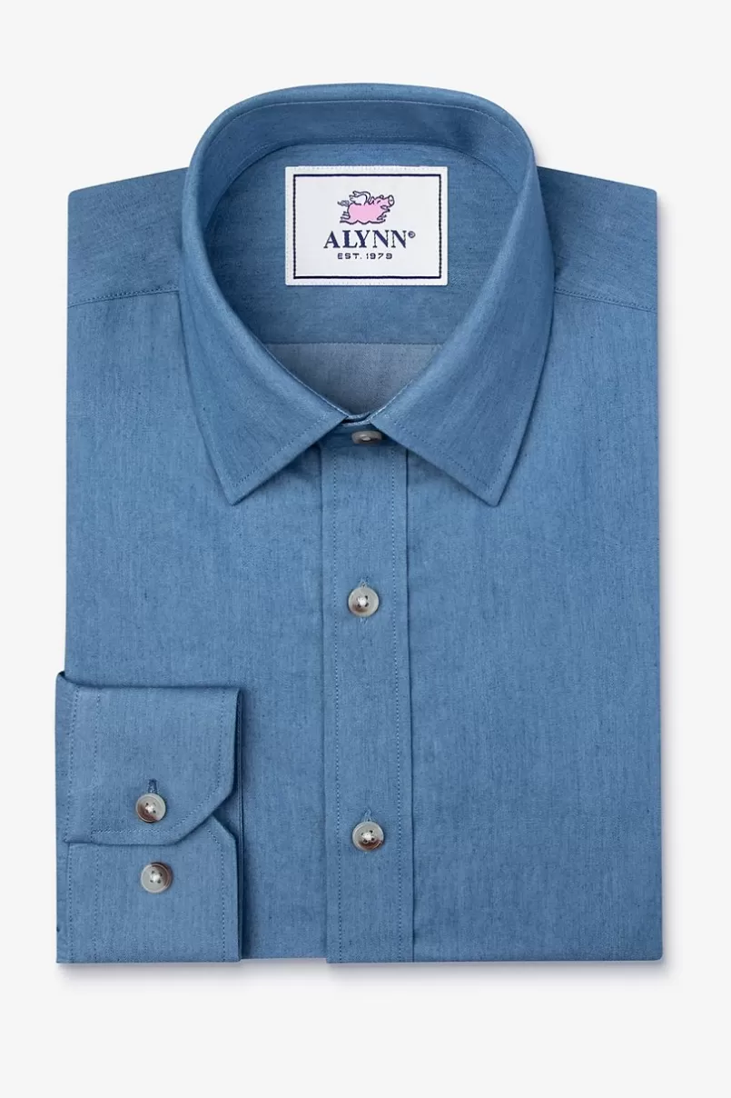 Ties Liam Denim Casual Shirt Blue Sale