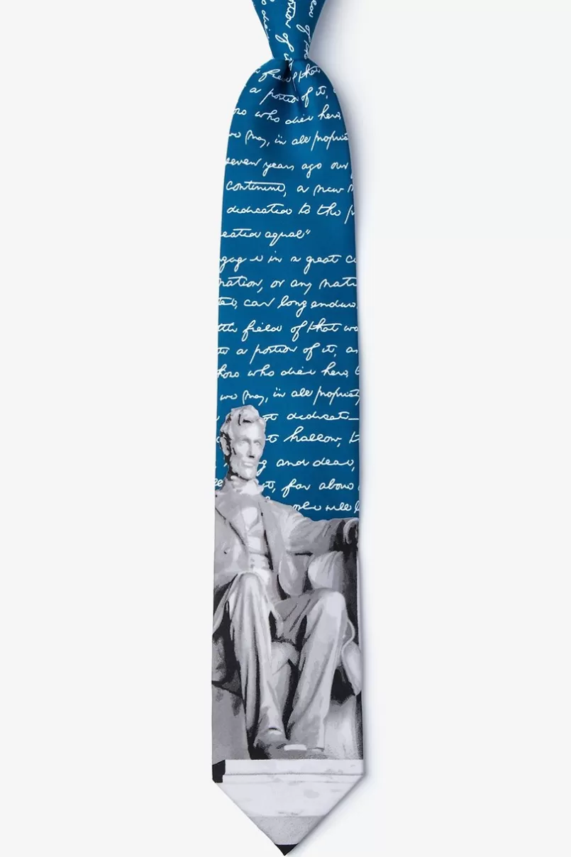 Ties Lincoln Blue Tie Cheap