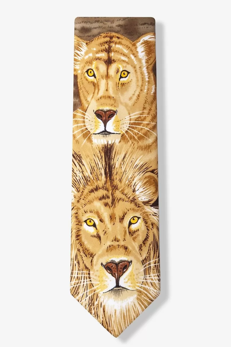 Ties Lions Burgundy Tie Cheap