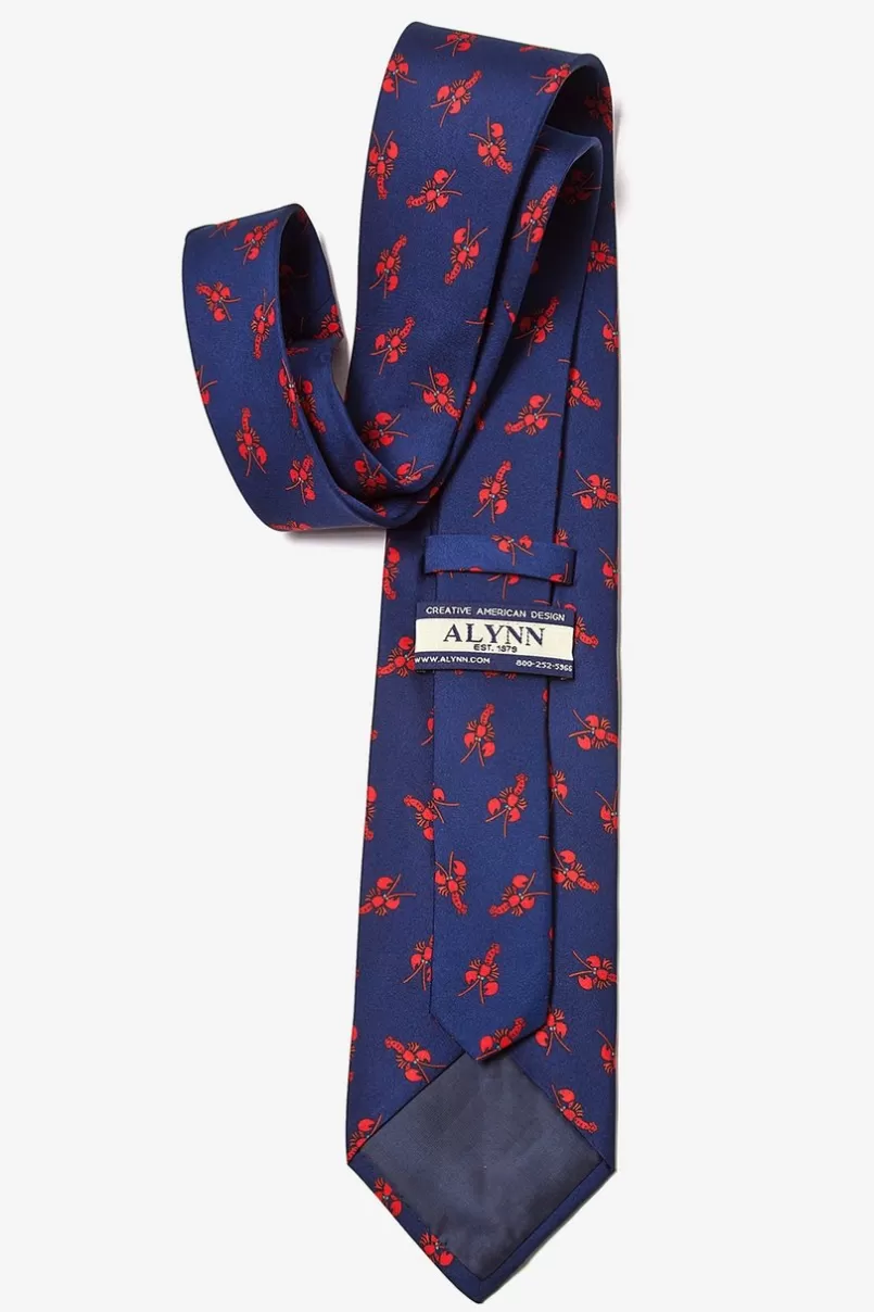 Ties Lobsters Navy Blue Tie Fashion