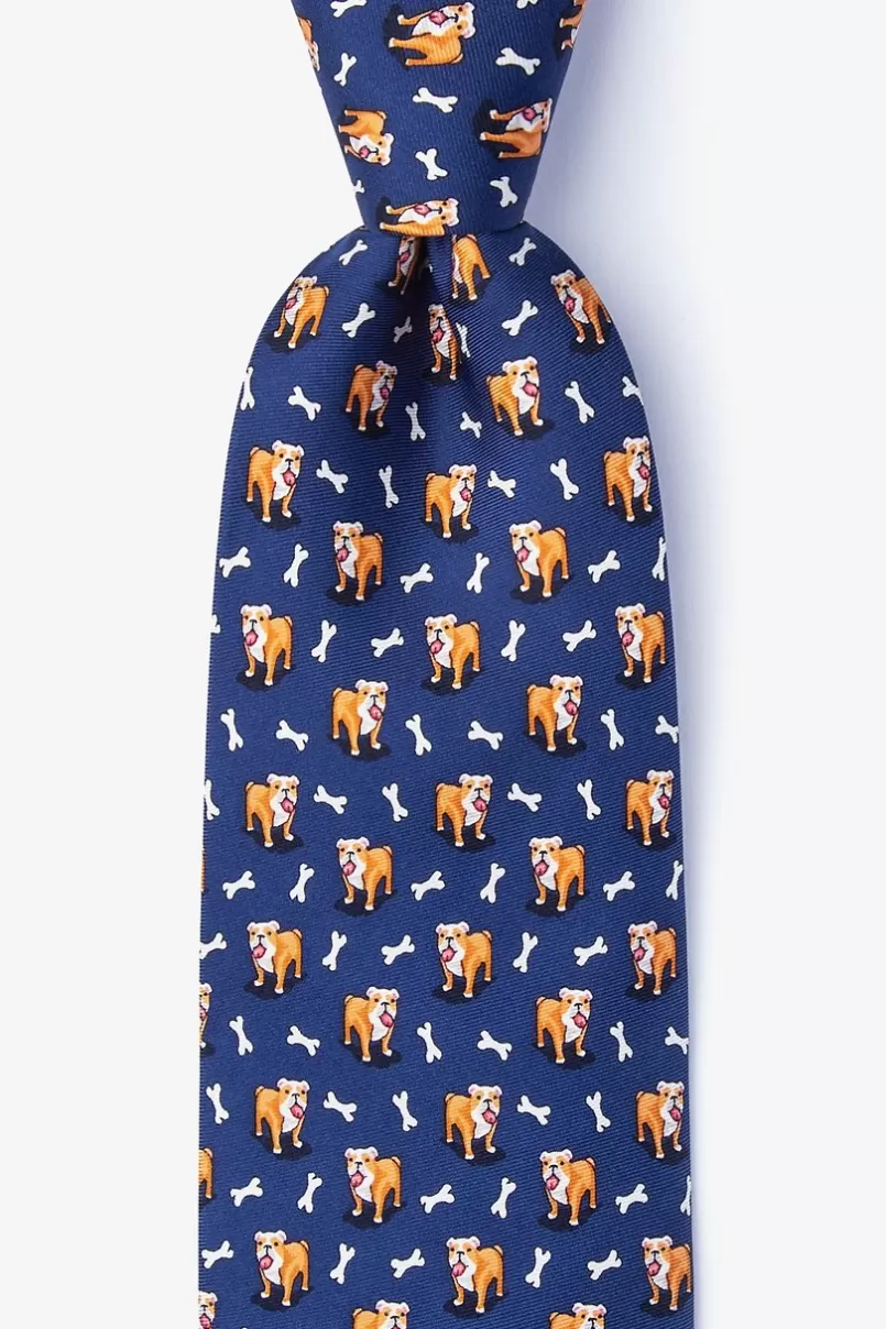 Ties Looking Fetch-ing Navy Blue Tie NavyBlue Discount