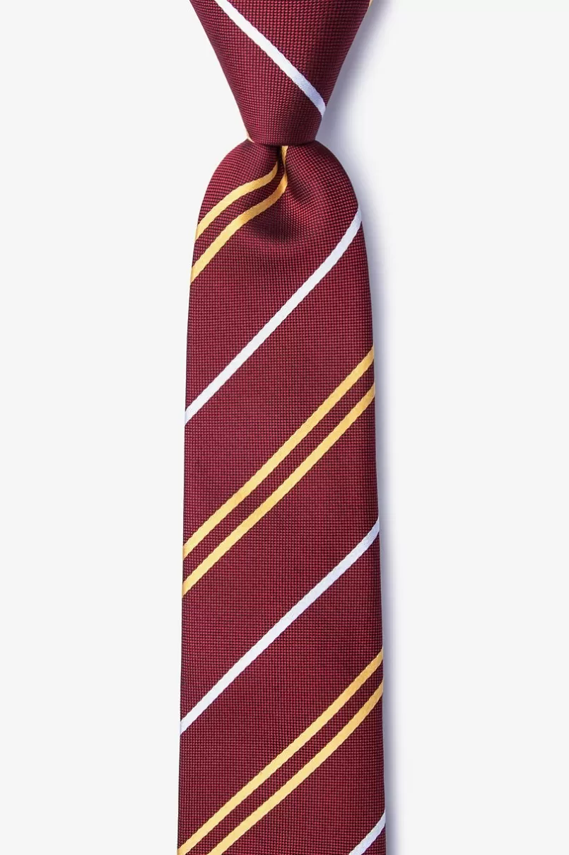 Ties Maigue Skinny Tie Red Flash Sale