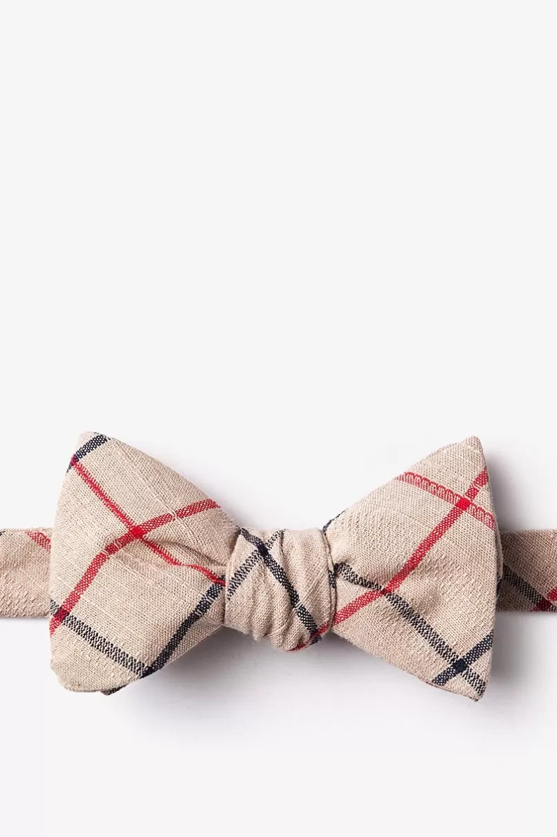 Ties Maricopa Self-Tie Bow Tie Beige Discount