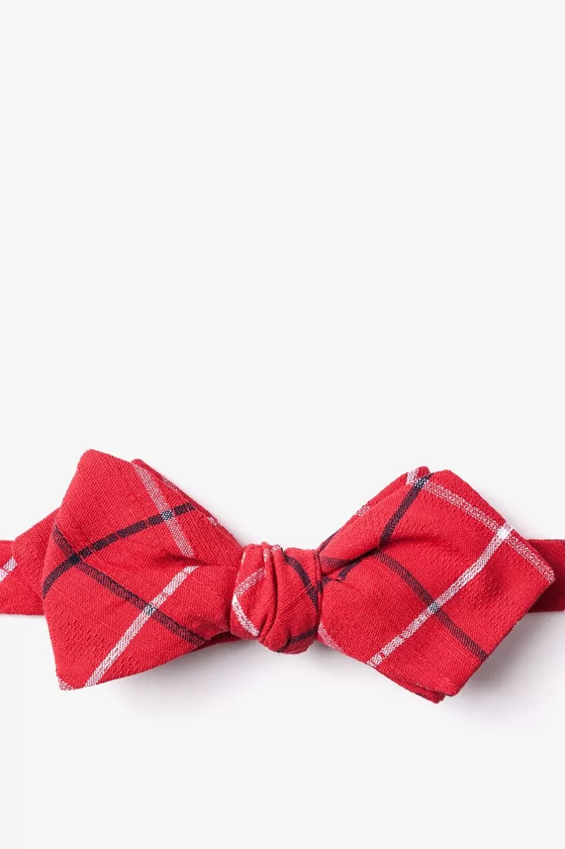 Ties Maricopa Diamond Tip Bow Tie Red Cheap