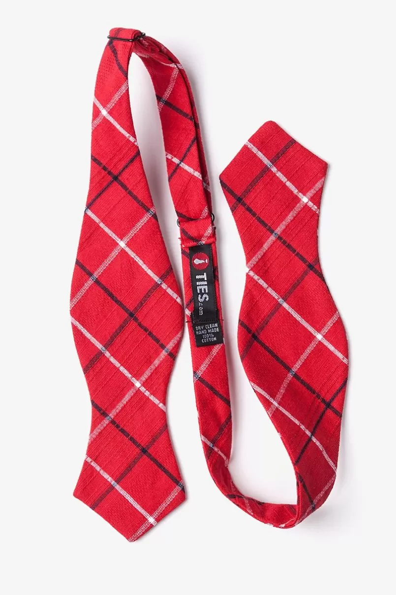 Ties Maricopa Diamond Tip Bow Tie Red Cheap