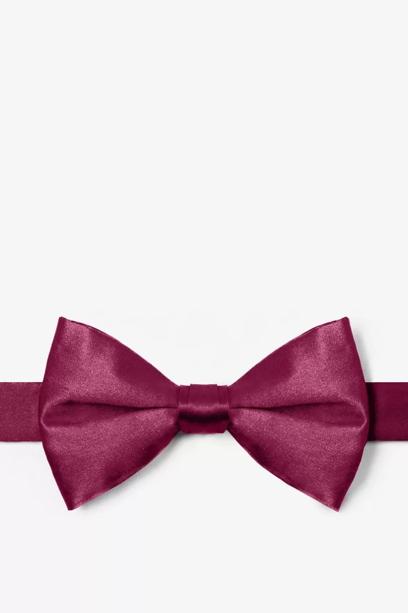 Ties Pre-Tied Bow Tie Maroon Shop