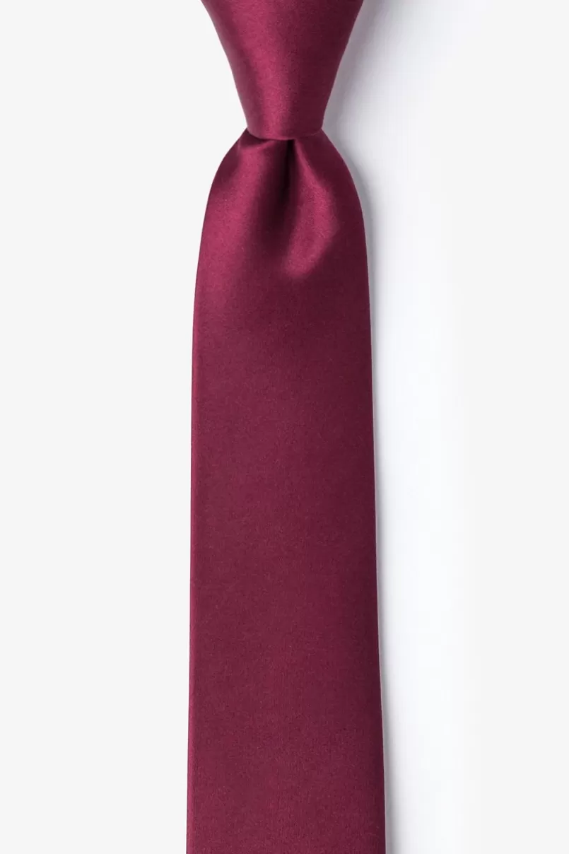 Ties Skinny Tie Maroon Sale