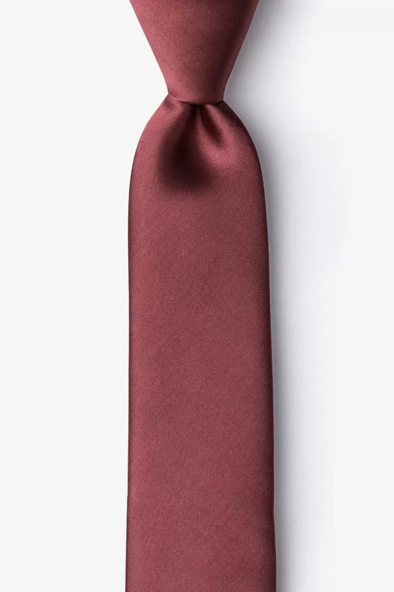 Ties Skinny Tie Marsala Discount