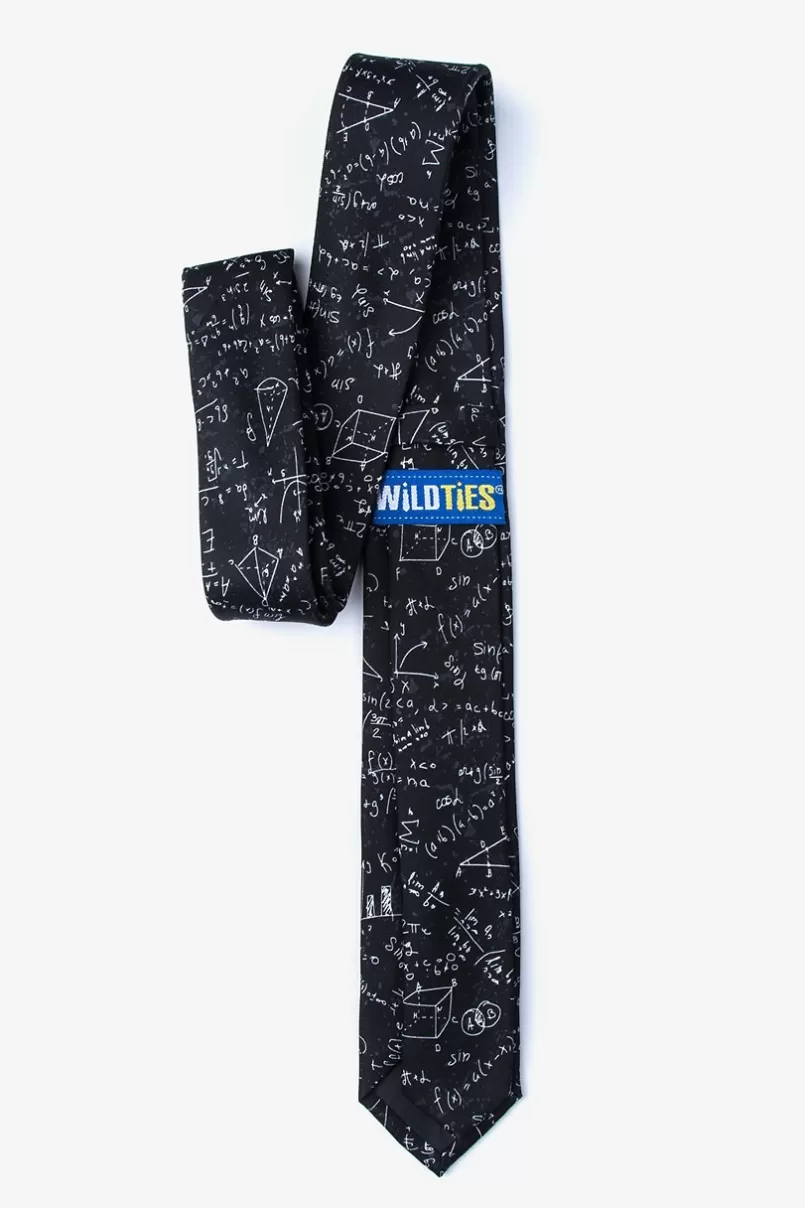 Ties Math Equations Skinny Tie Black Online