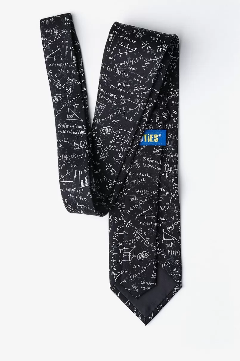 Ties Math Equations Tie Black Shop