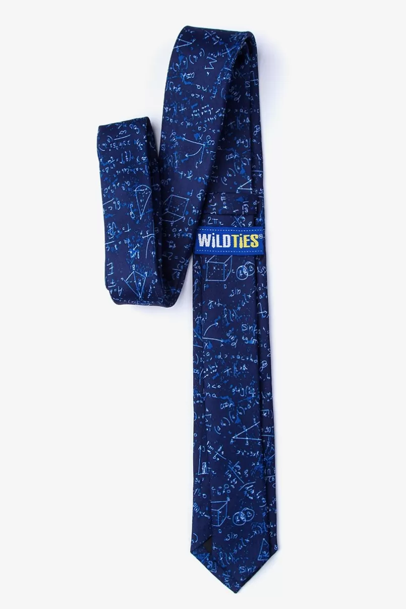 Ties Math Equations Navy Blue Skinny Tie NavyBlue Cheap