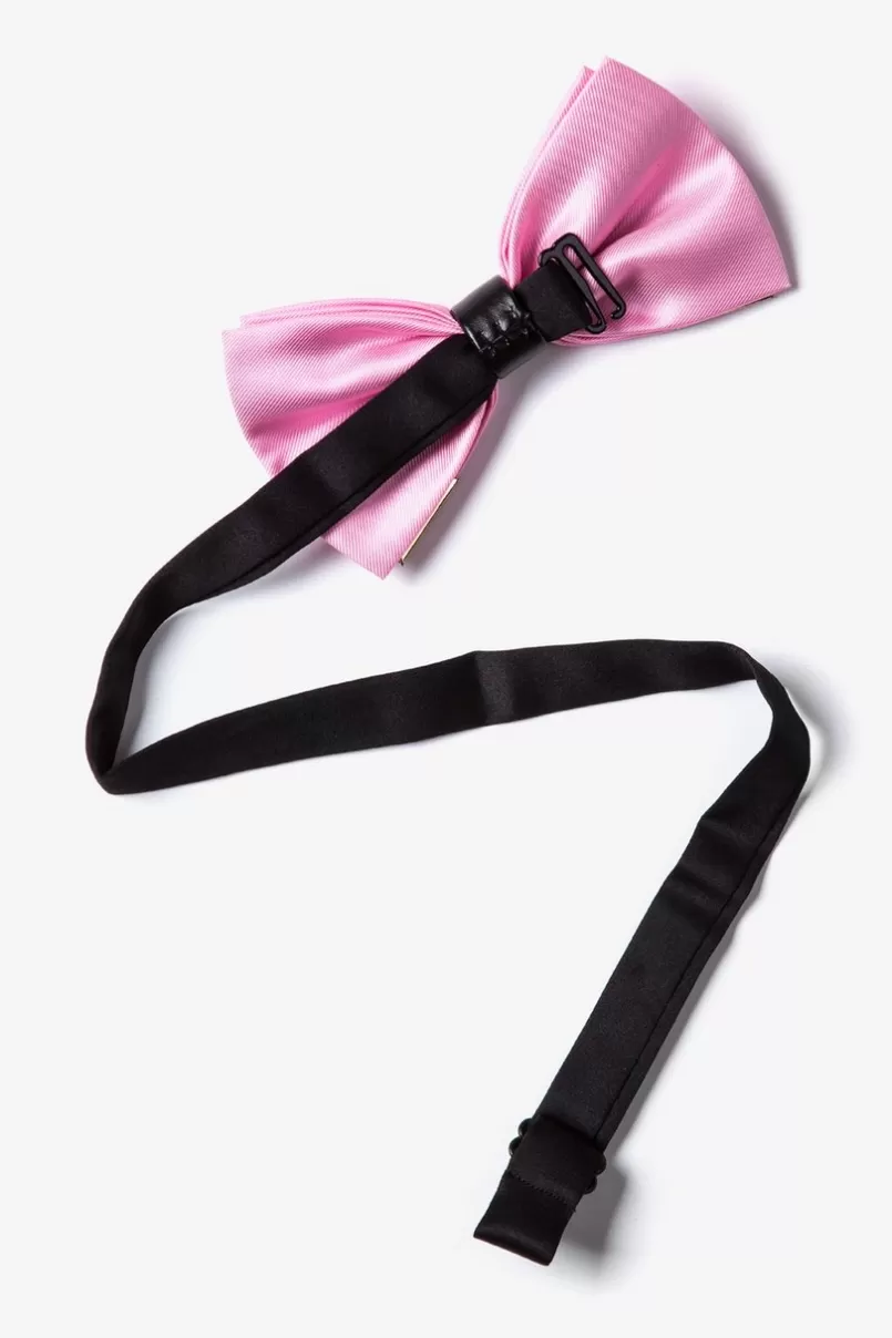 Ties Metal-Tipped Light Pink Pre-Tied Bow Tie LightPink Outlet