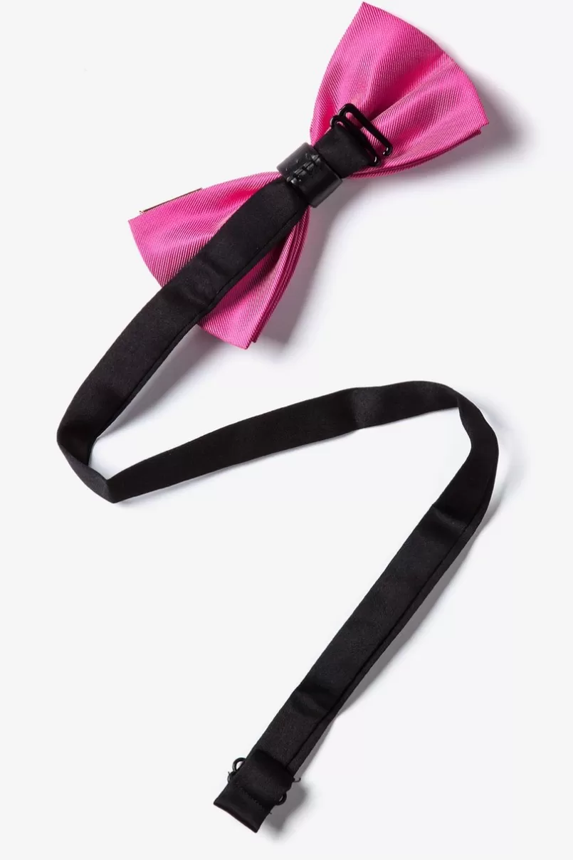 Ties Metal-Tipped Pre-Tied Bow Tie Pink Cheap