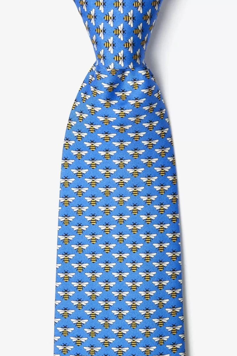 Ties Micro Bees Tie Blue Best