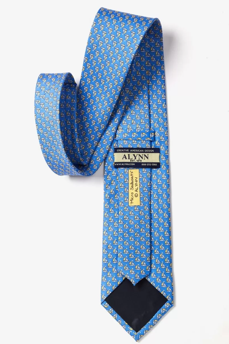 Ties Micro Sailboats Blue Tie Sale