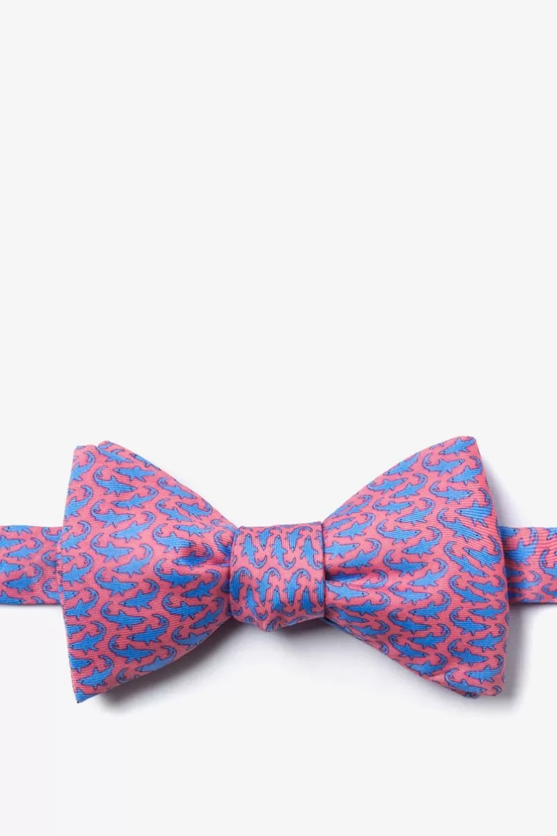 Ties Micro Sharks Self-Tie Bow Tie Pink Best