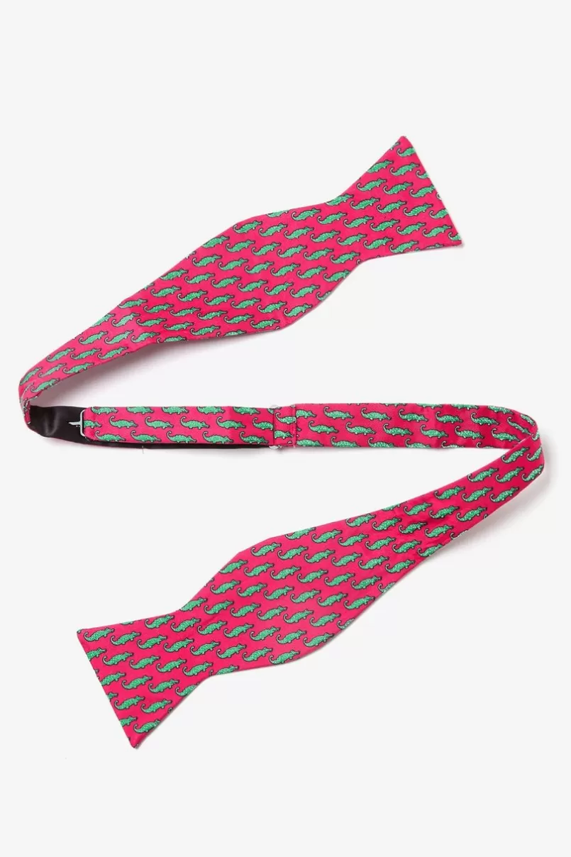 Ties Mini Alligators Self-Tie Bow Tie Fuchsia New