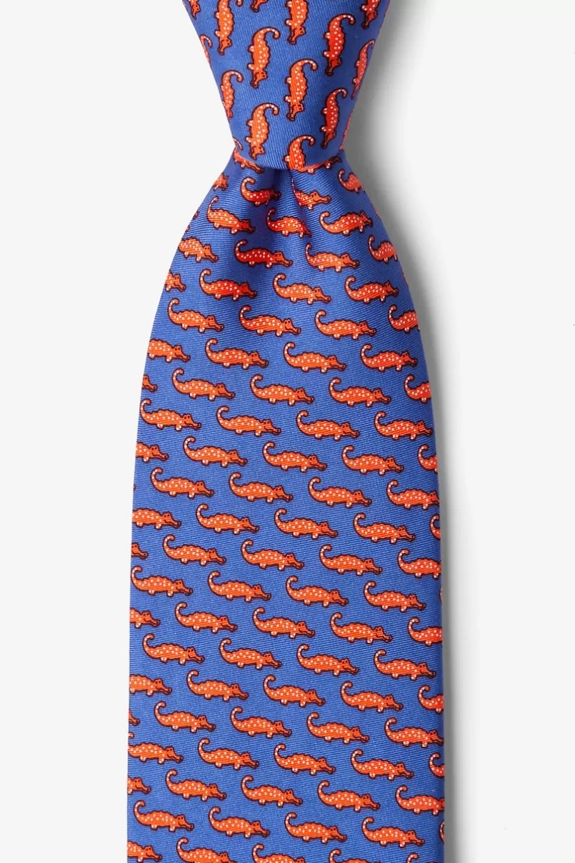 Ties Mini Alligators Royal Blue Tie RoyalBlue New